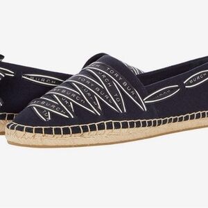 NIB Tory Burch Navy Espadrille Flats (navy) 10.5